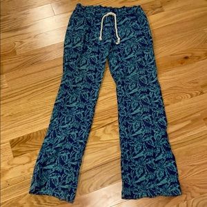 print linen pants